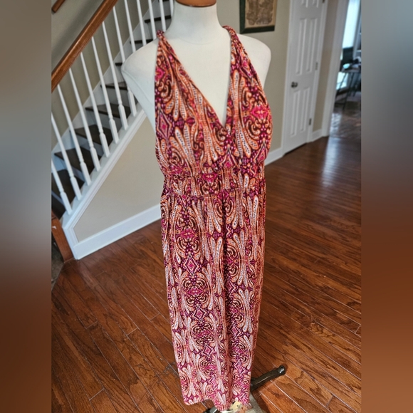 Allison Britney Boho Maxi Dress Large - Picture 2 of 4